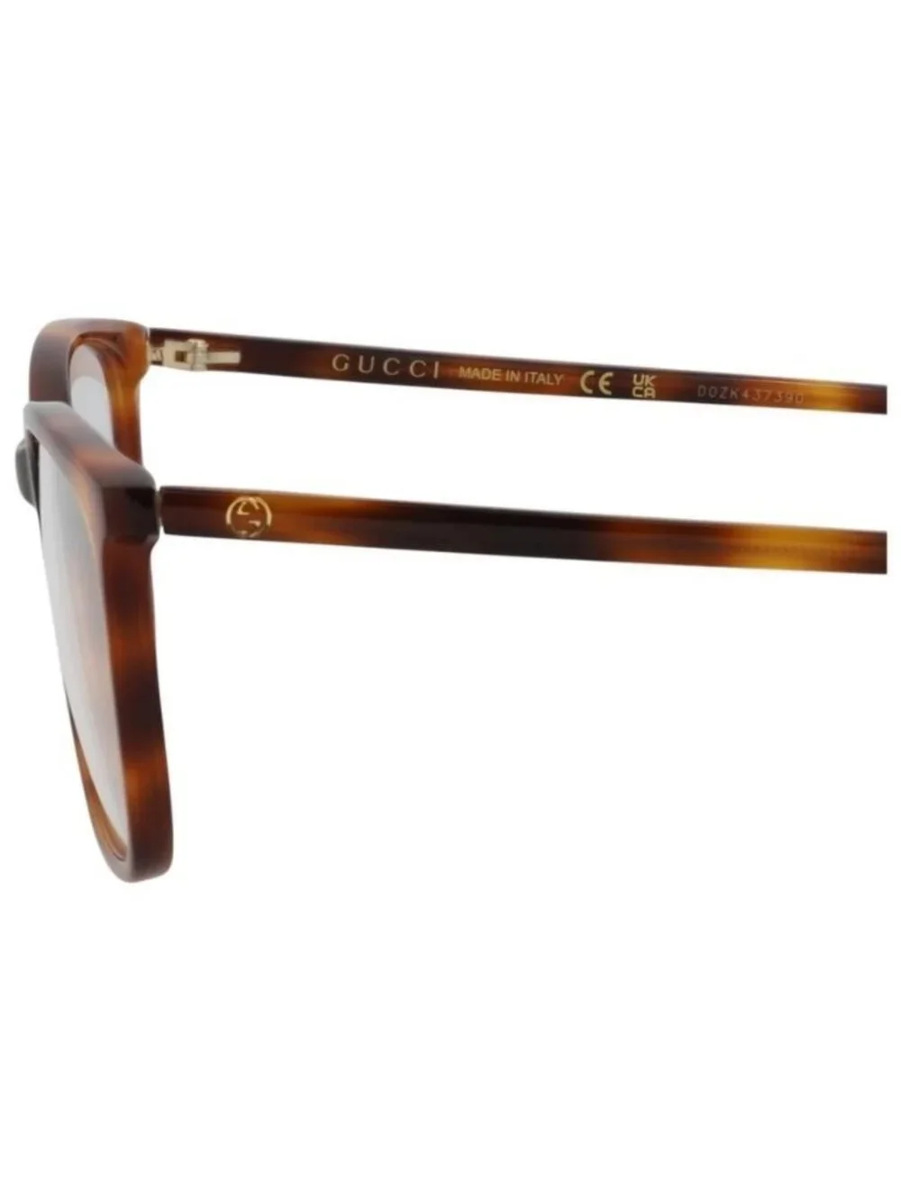 New Gucci Womens Square/Rectangle Havana Havana Transparent Fashion Designer Eye